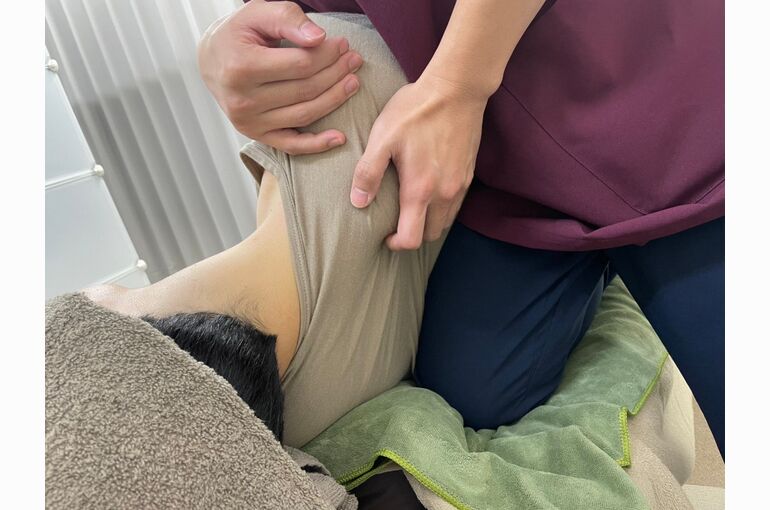 横向きストレッチ