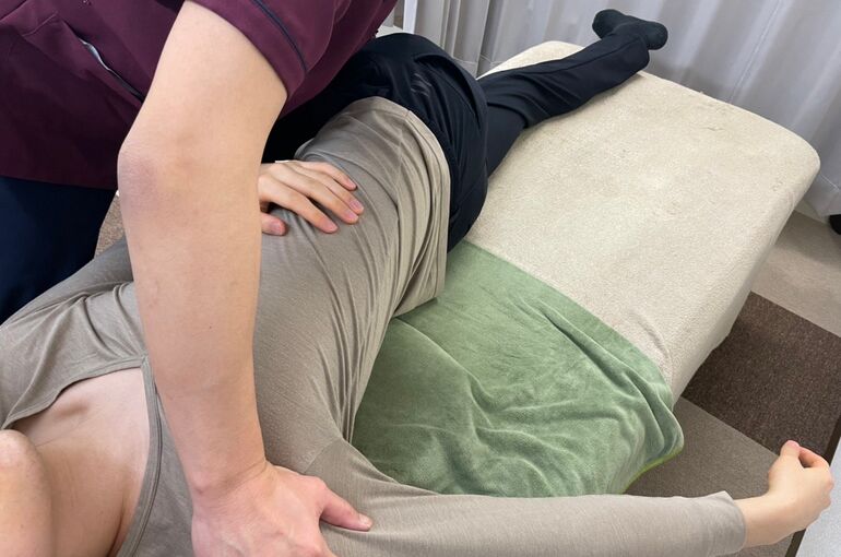 腰部ストレッチ