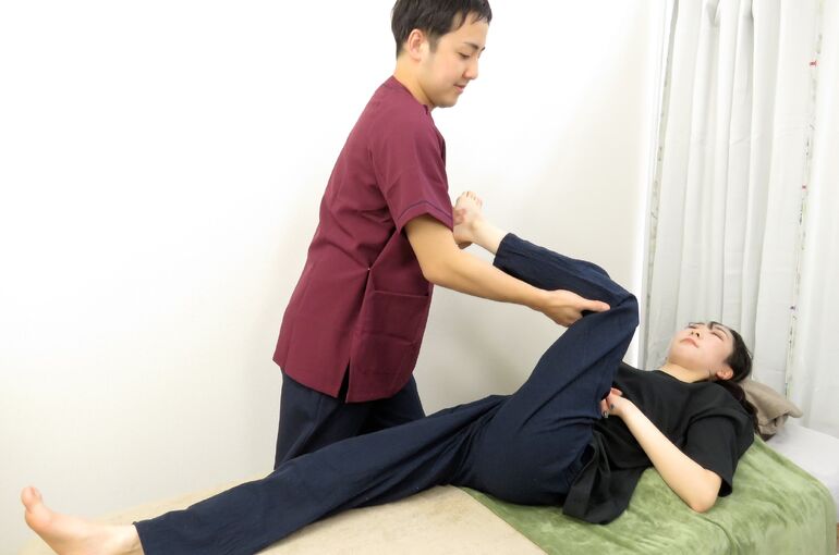 臀部ストレッチ画像