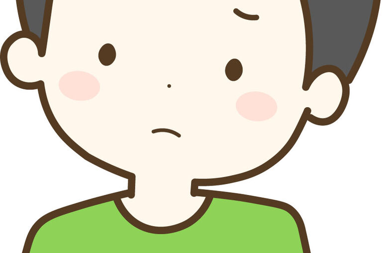 悩む男性のイラスト