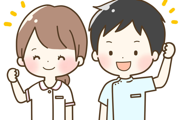 男女セラピストのイラスト